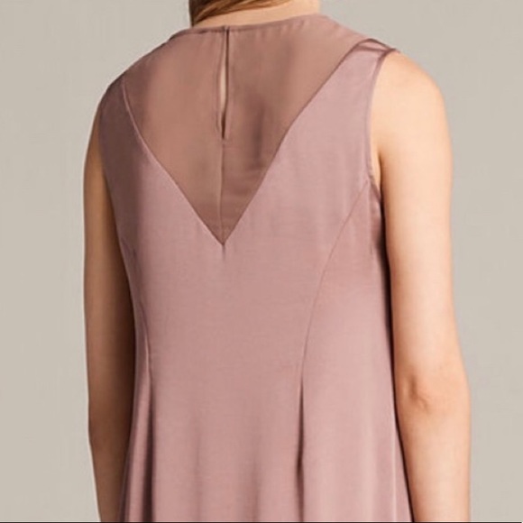 NWT AllSaints Nuri Dress Mauve Pink, 4 - Picture 3 of 7